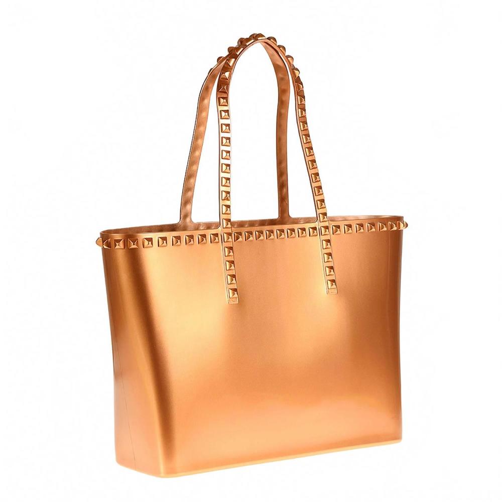 NEW CARMEN SOL women's seba mid tote bag in rose gold